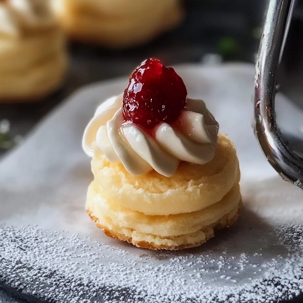 Einfaches Spritzgebäck mit Spritzbeutel und 3erlei Marmelade