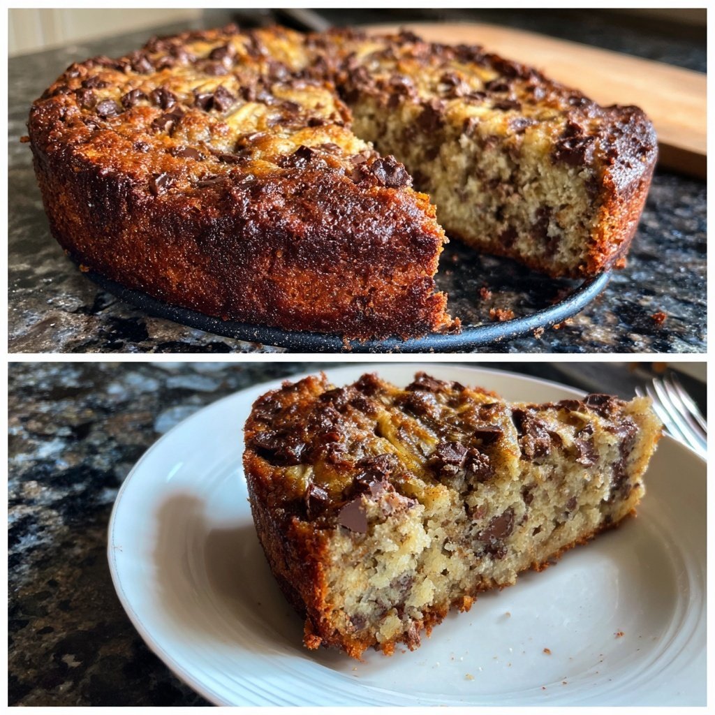 Bananenkuchen mit Schokostückchen