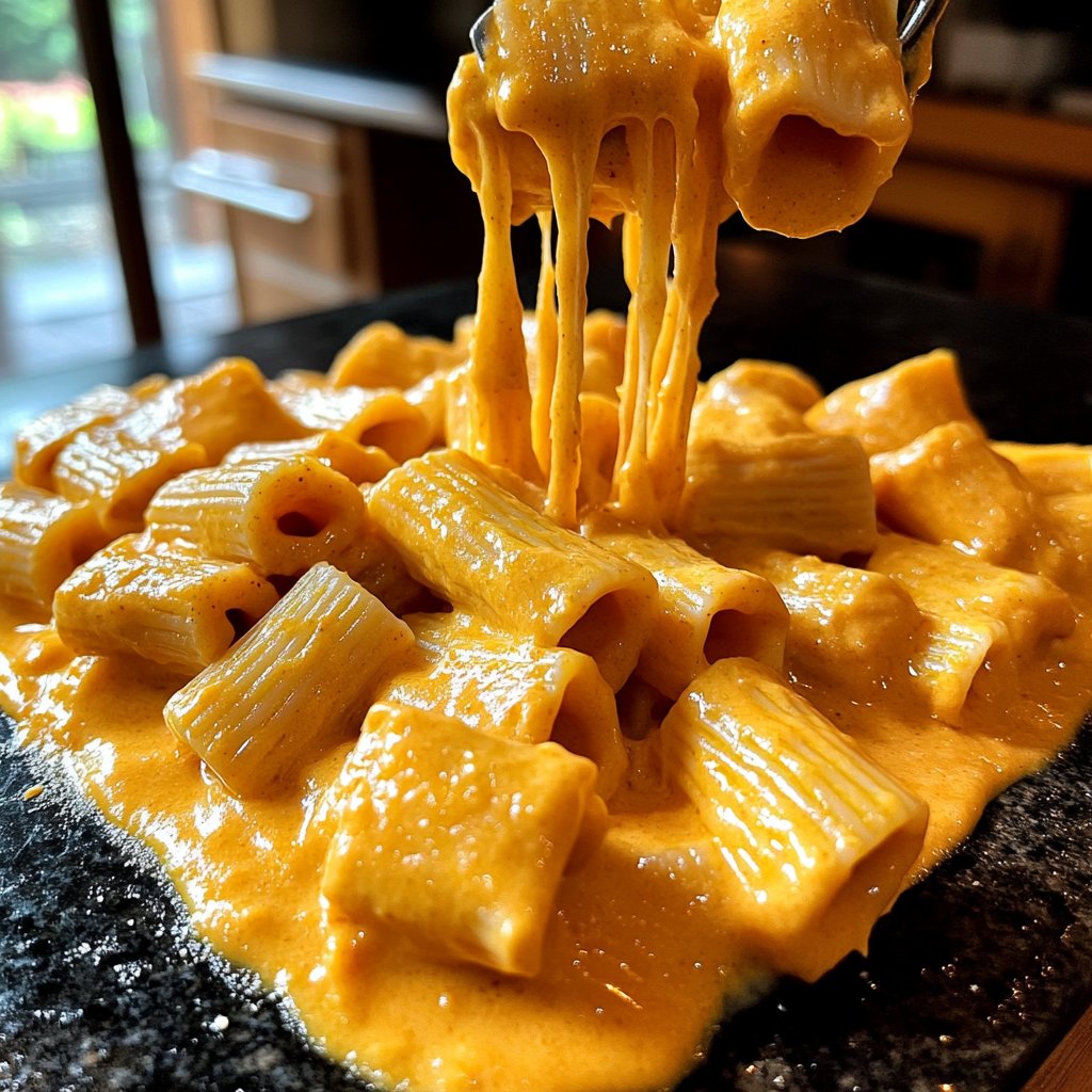Rigatoni mit Kürbiscreme