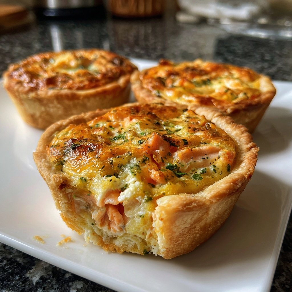 Mini-Quiches mit Lachs