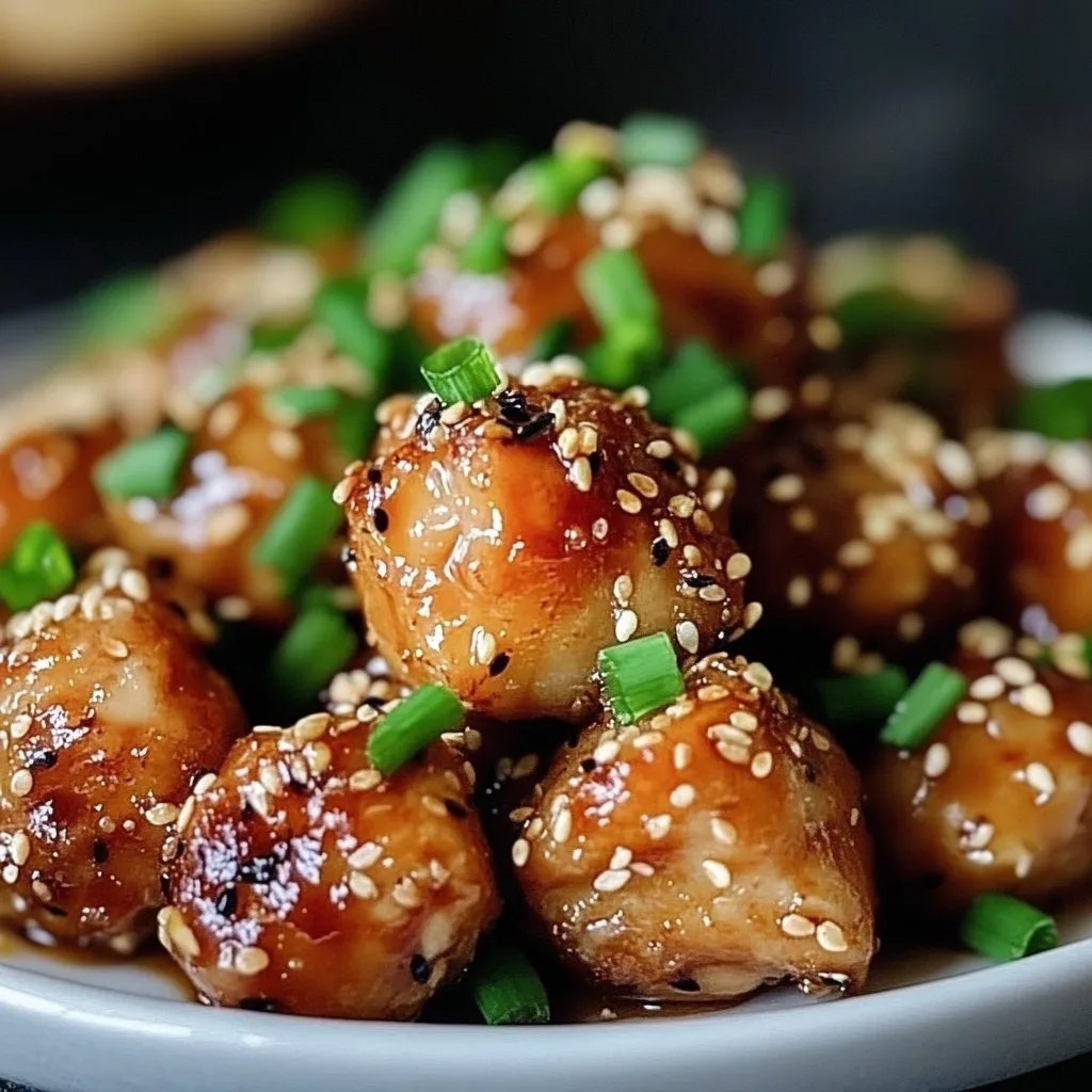 Karamellisiertes Sesam-Hähnchen – Süß und würzig!