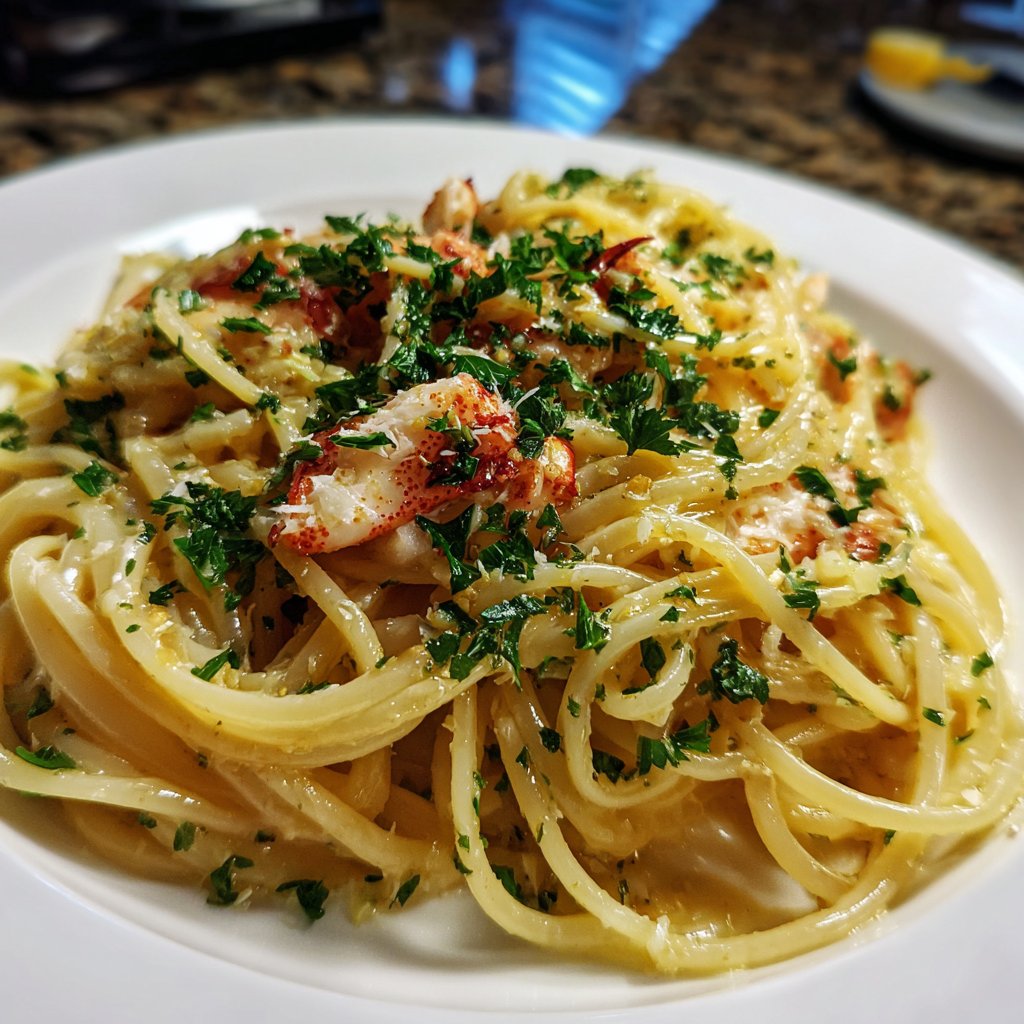 Spaghetti mit Hummerbutter