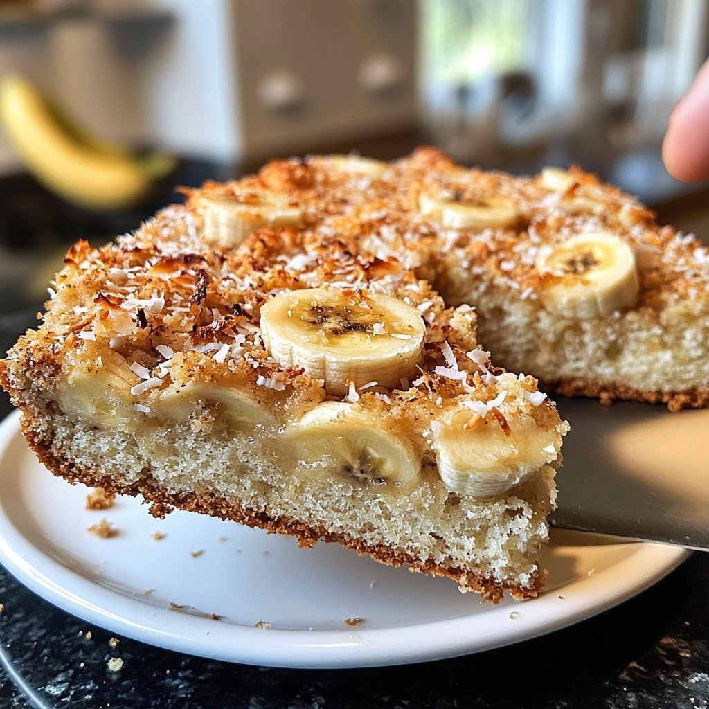 Bananenbrot mit Kokos