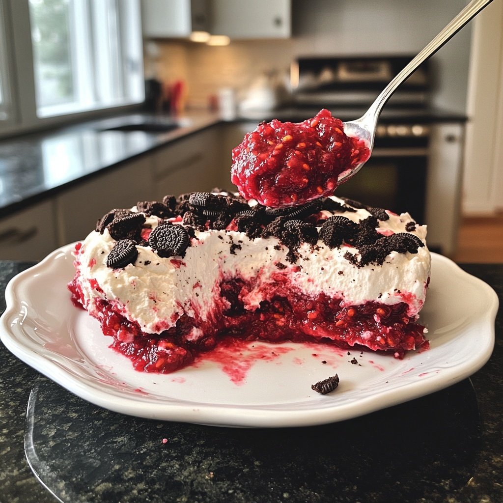 Himbeer-Oreo Nachtisch