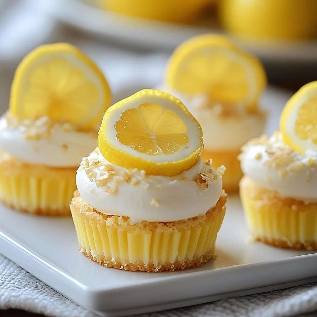 Mini Lemon Cheesecakes