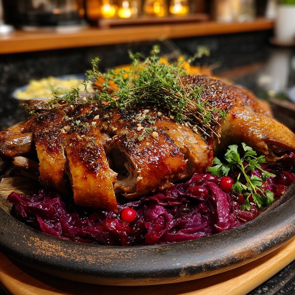 Saisonal & Festlich Weihnachtsgans mit Rotkohl