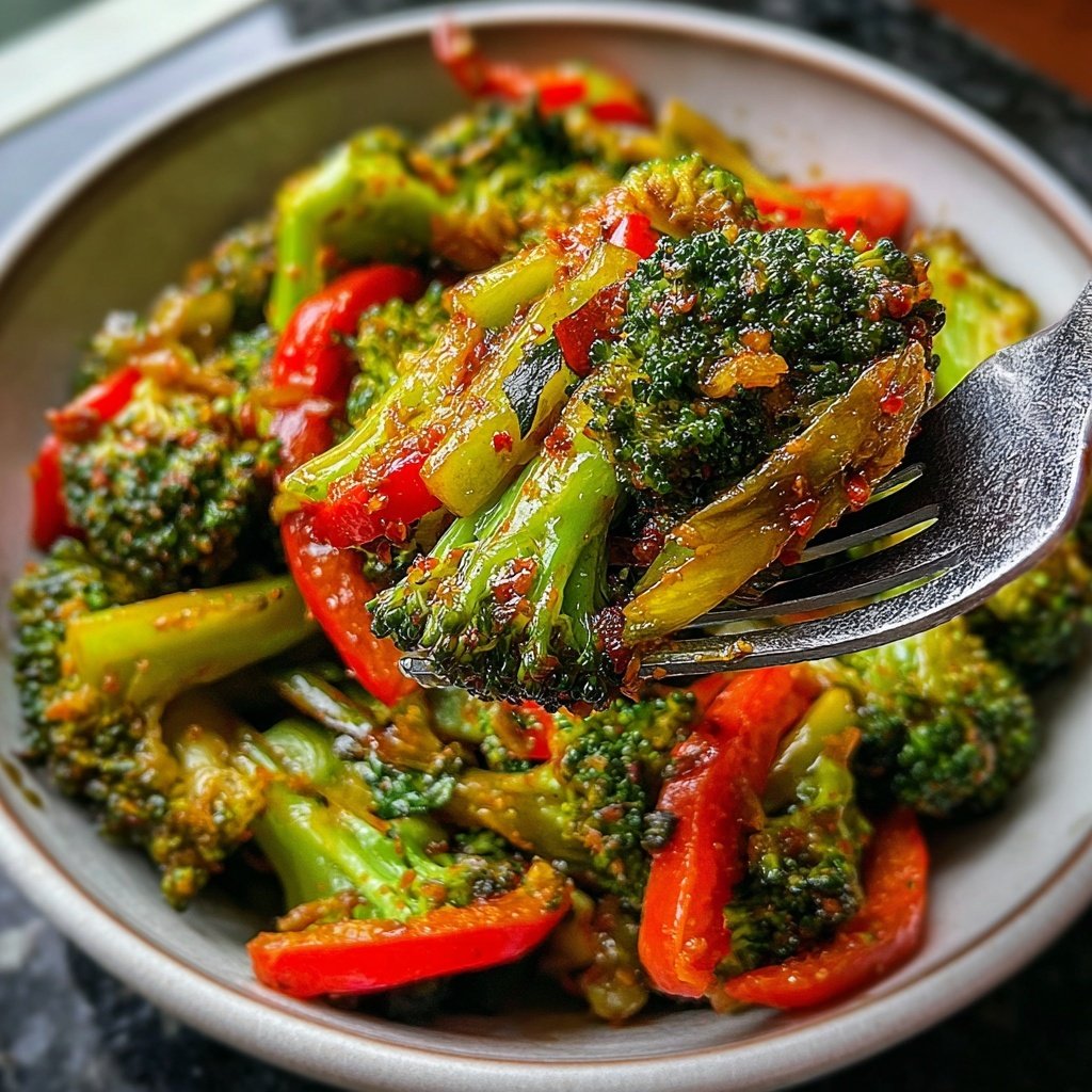 Brokkoli Pfanne Asiatisch
