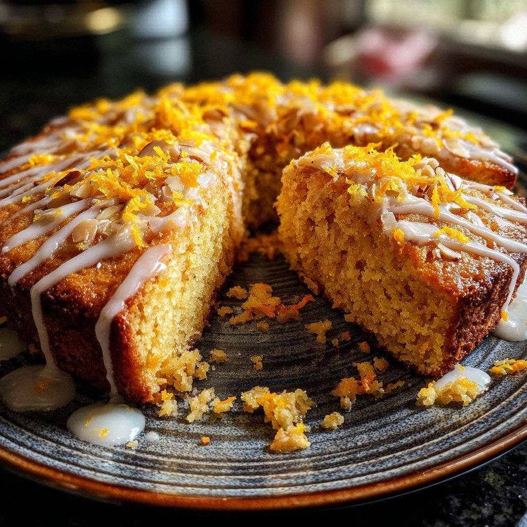 Karottenkuchen Mit Mandeln Und Orange