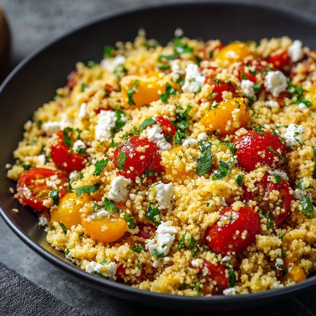 Couscous Salat Mit Feta Zum Grillen