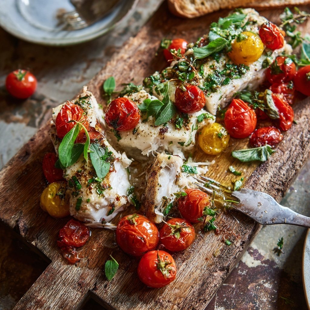 Kalorienarmes Fischgericht