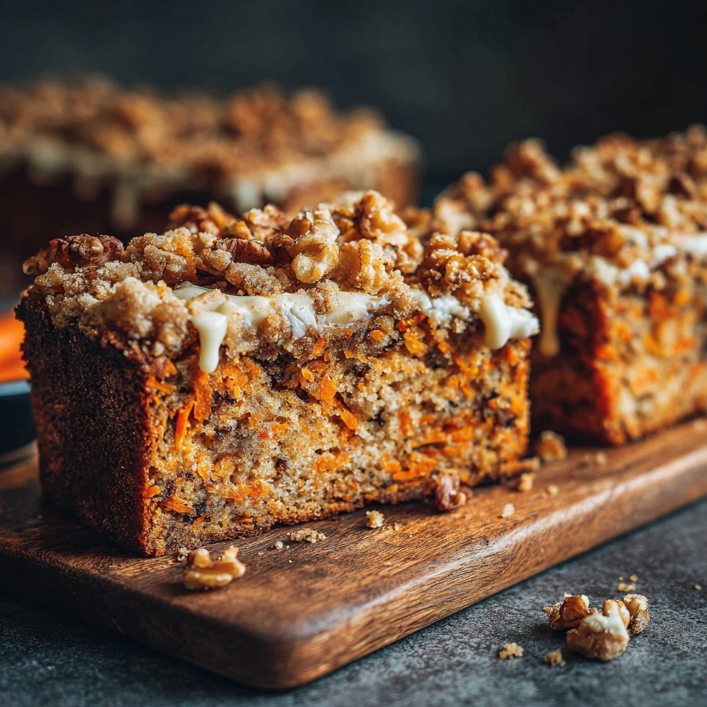 Karottenkuchen Mit Walnuss Streusel