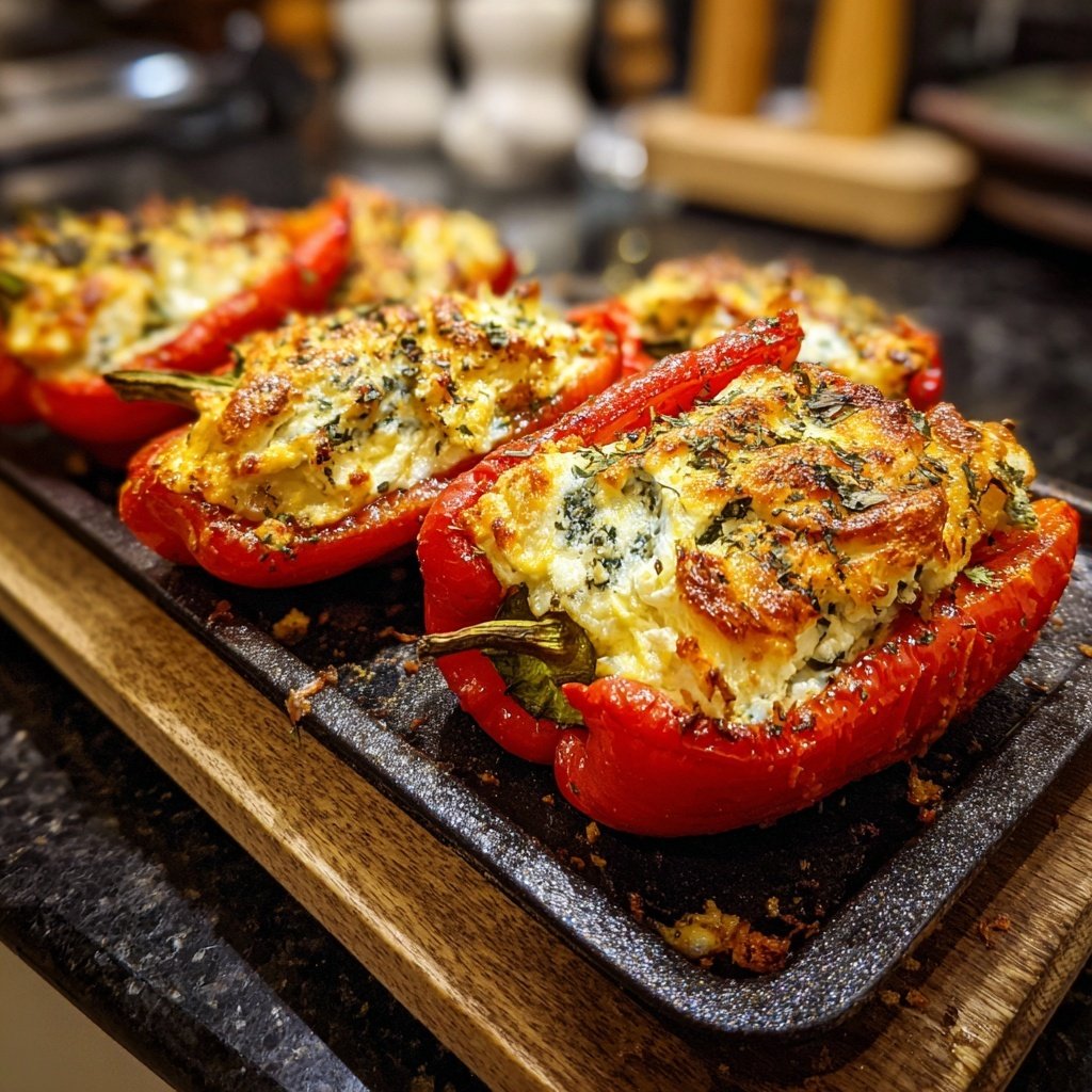 Ofen Paprika Mit Feta