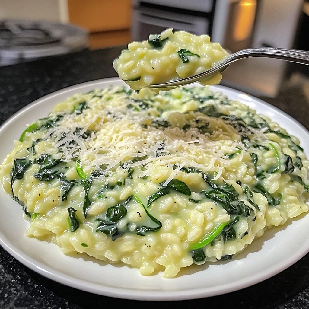 Risotto mit Spinat
