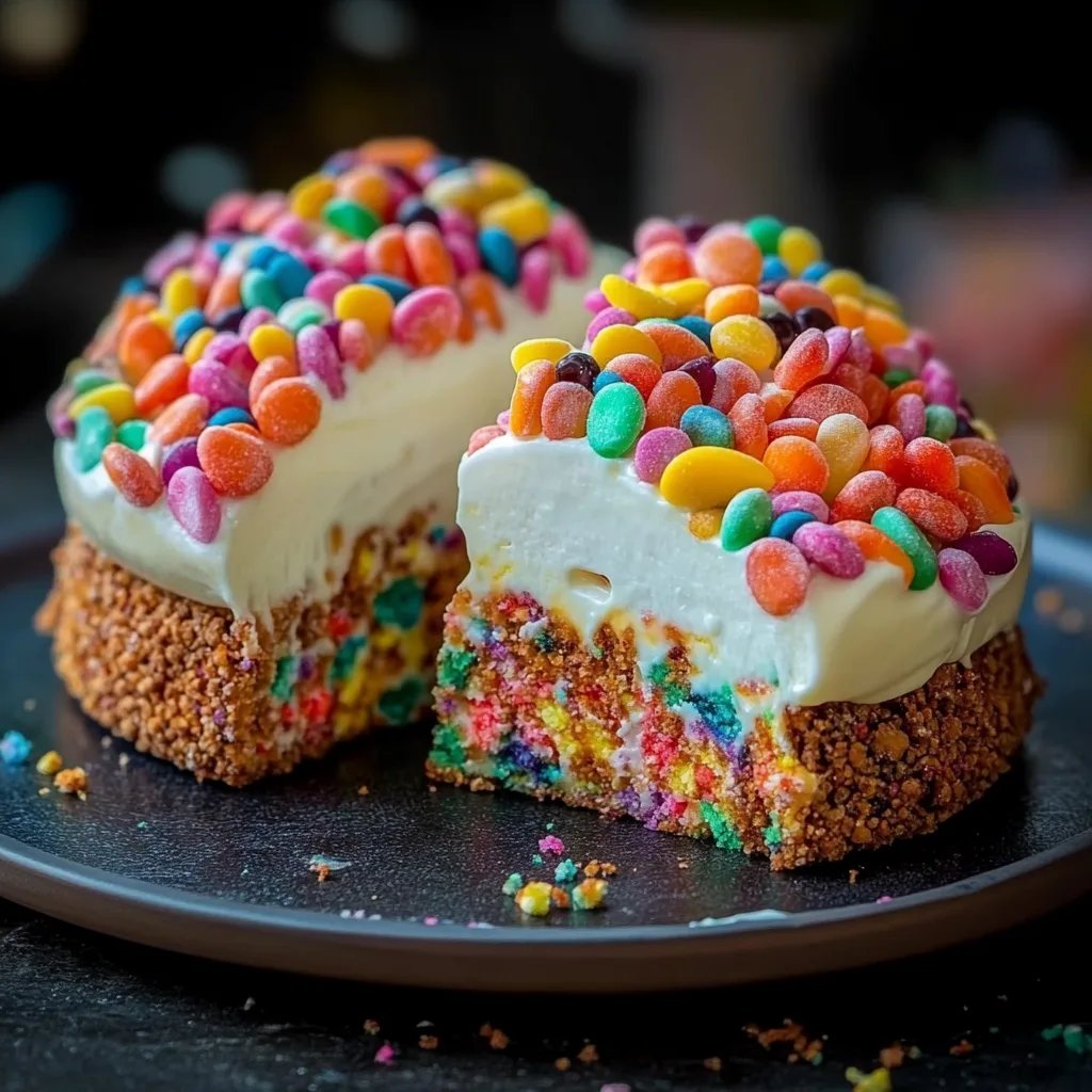 Fruity Pebbles Cheesecake Tacos