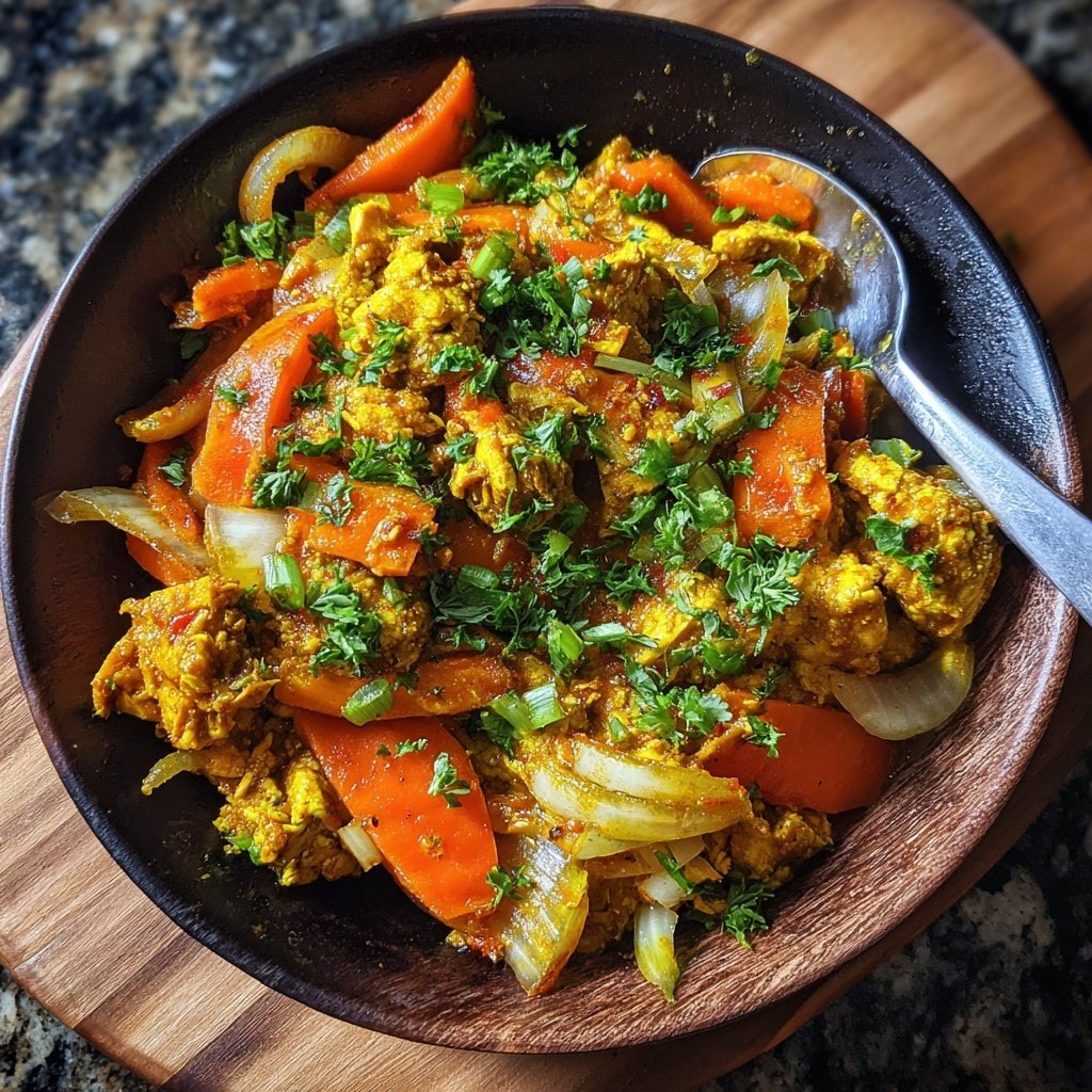 Kalorienarmes Putencurry Mit Gemüse