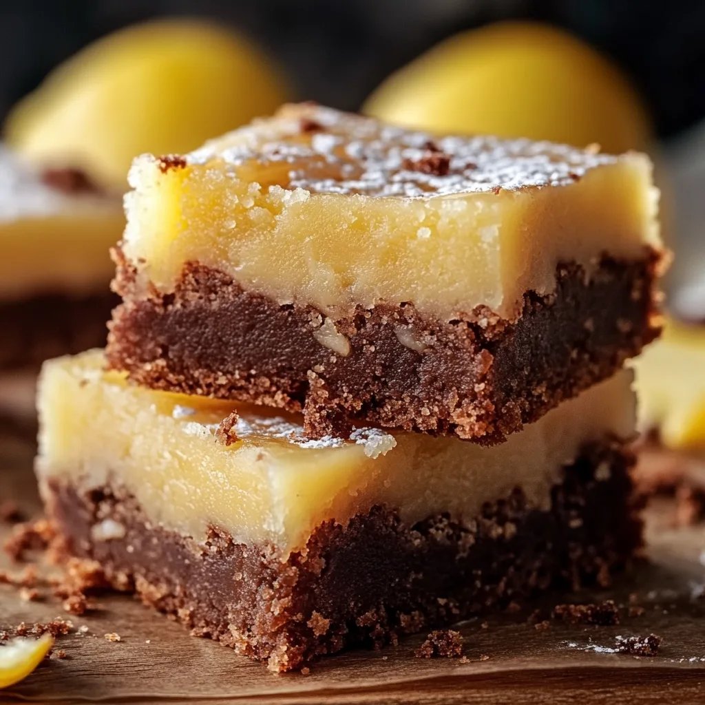 Lemon Brownie Bars