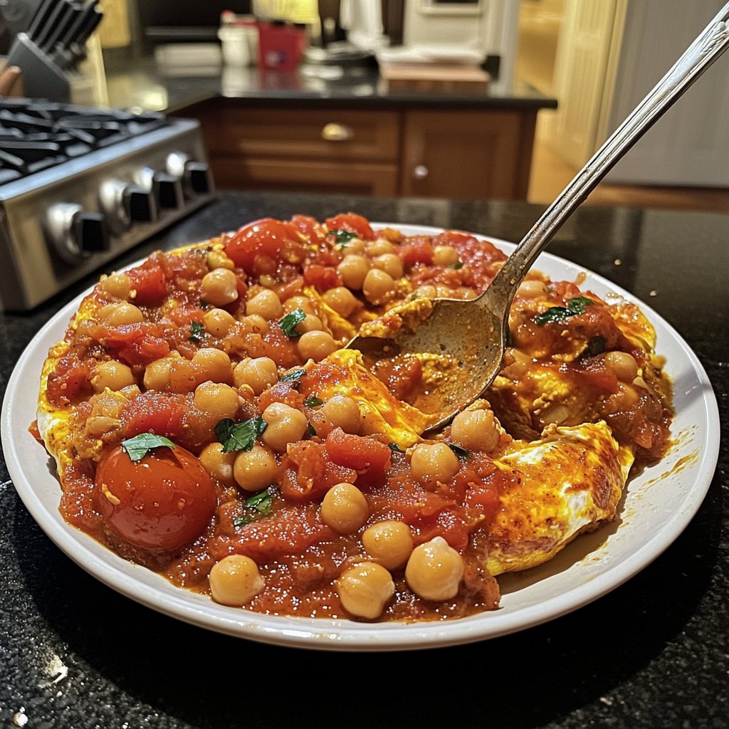 Shakshuka mit Kichererbsen