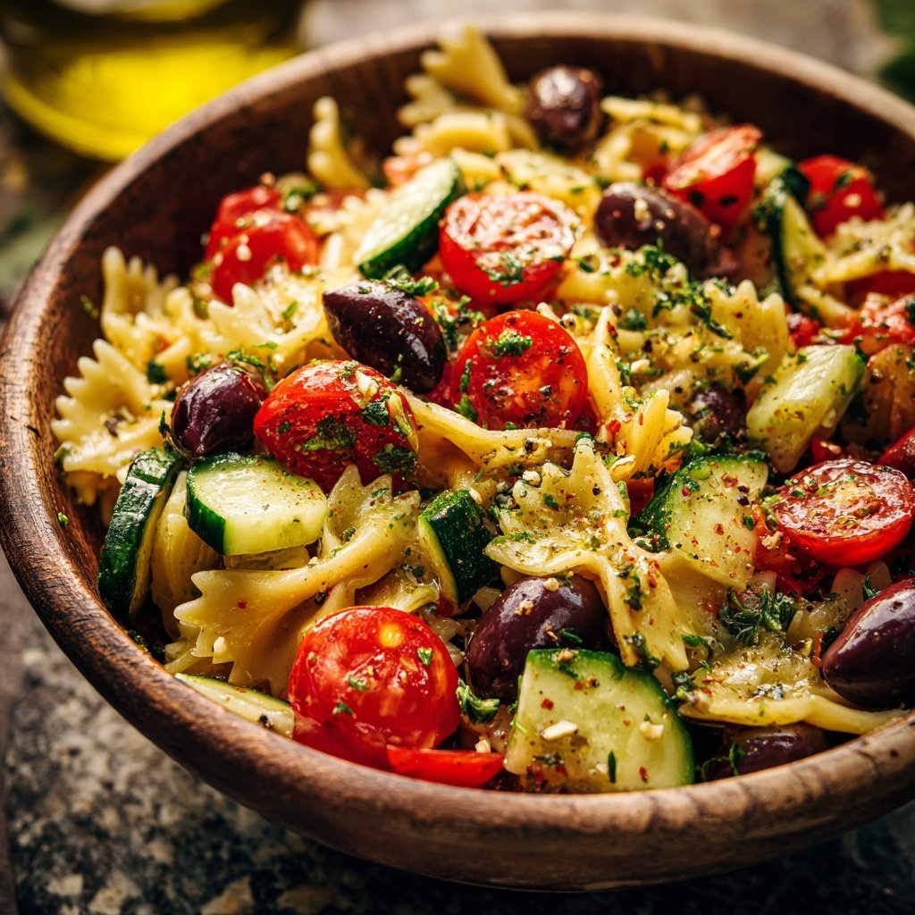 Mediterraner Nudelsalat Schnell