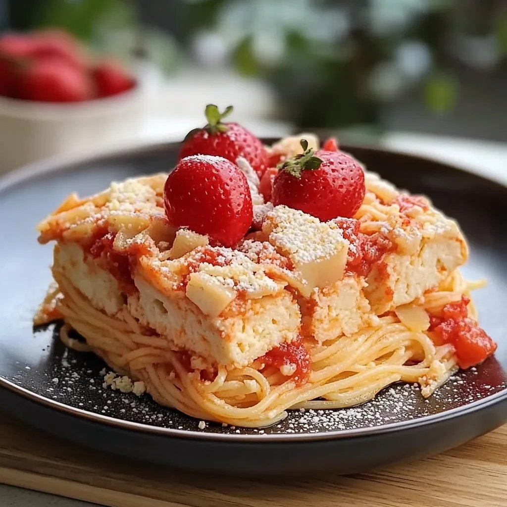 Spaghettieis Dessert
