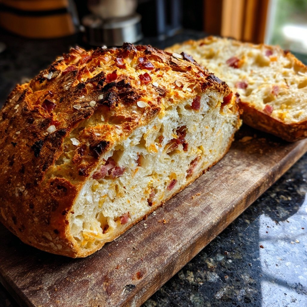 Zupfbrot Mit Schinken Würfeln