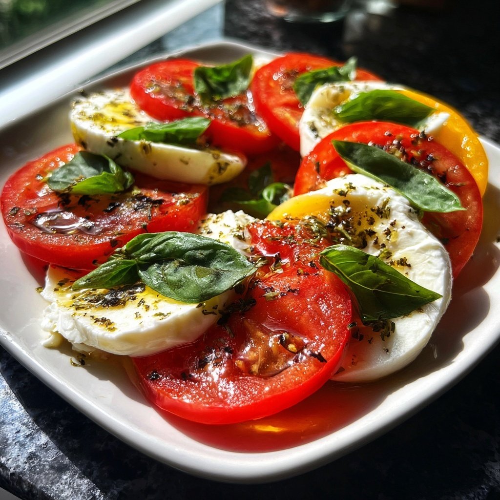 Caprese mit Büffelmozzarella