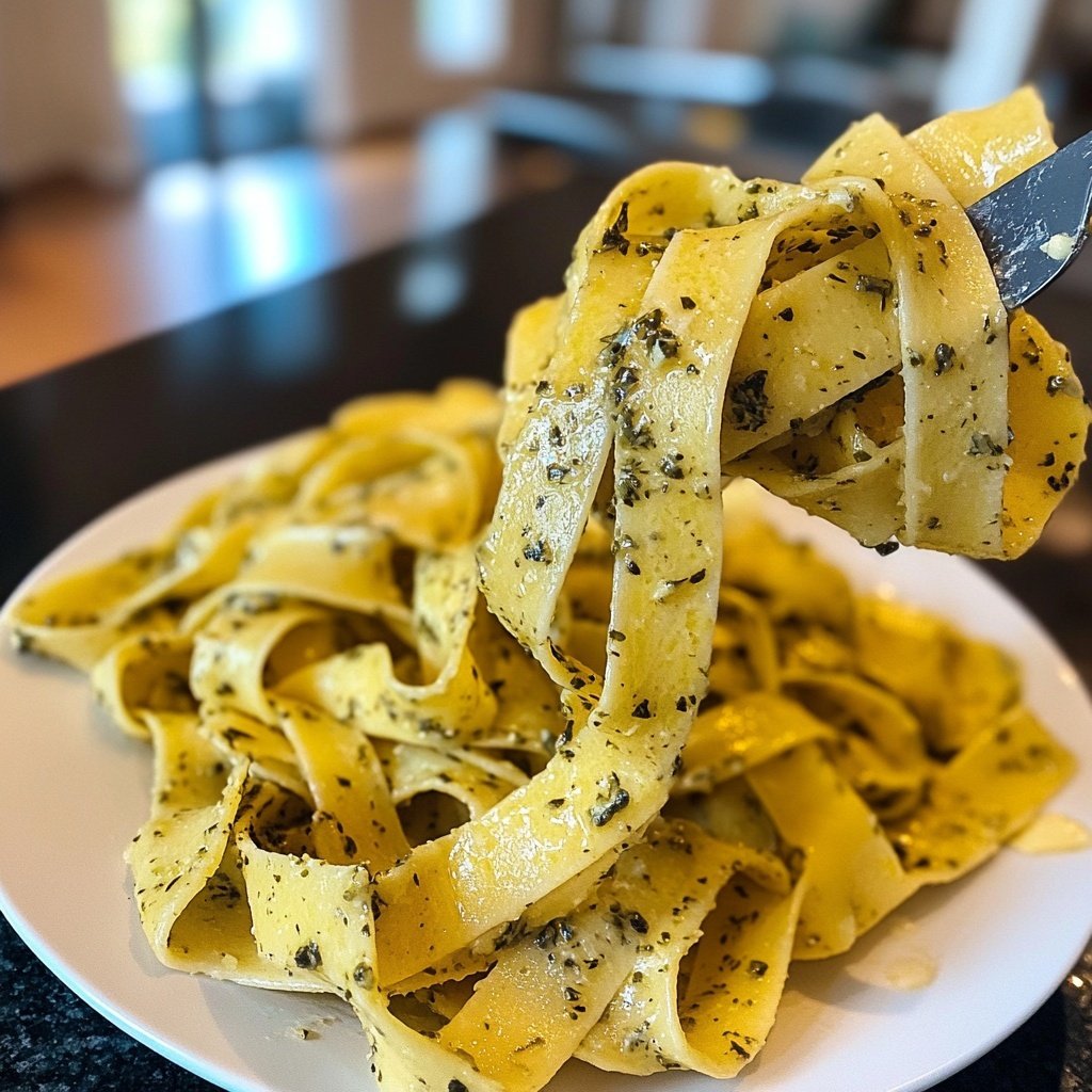 Tagliatelle mit Kräuterbutter