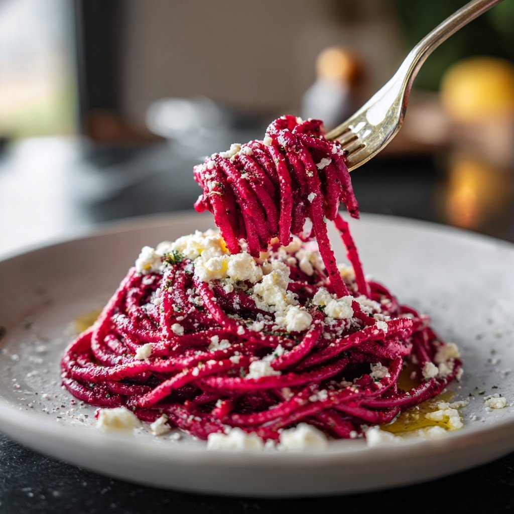 Pasta mit Rote-Bete-Pesto