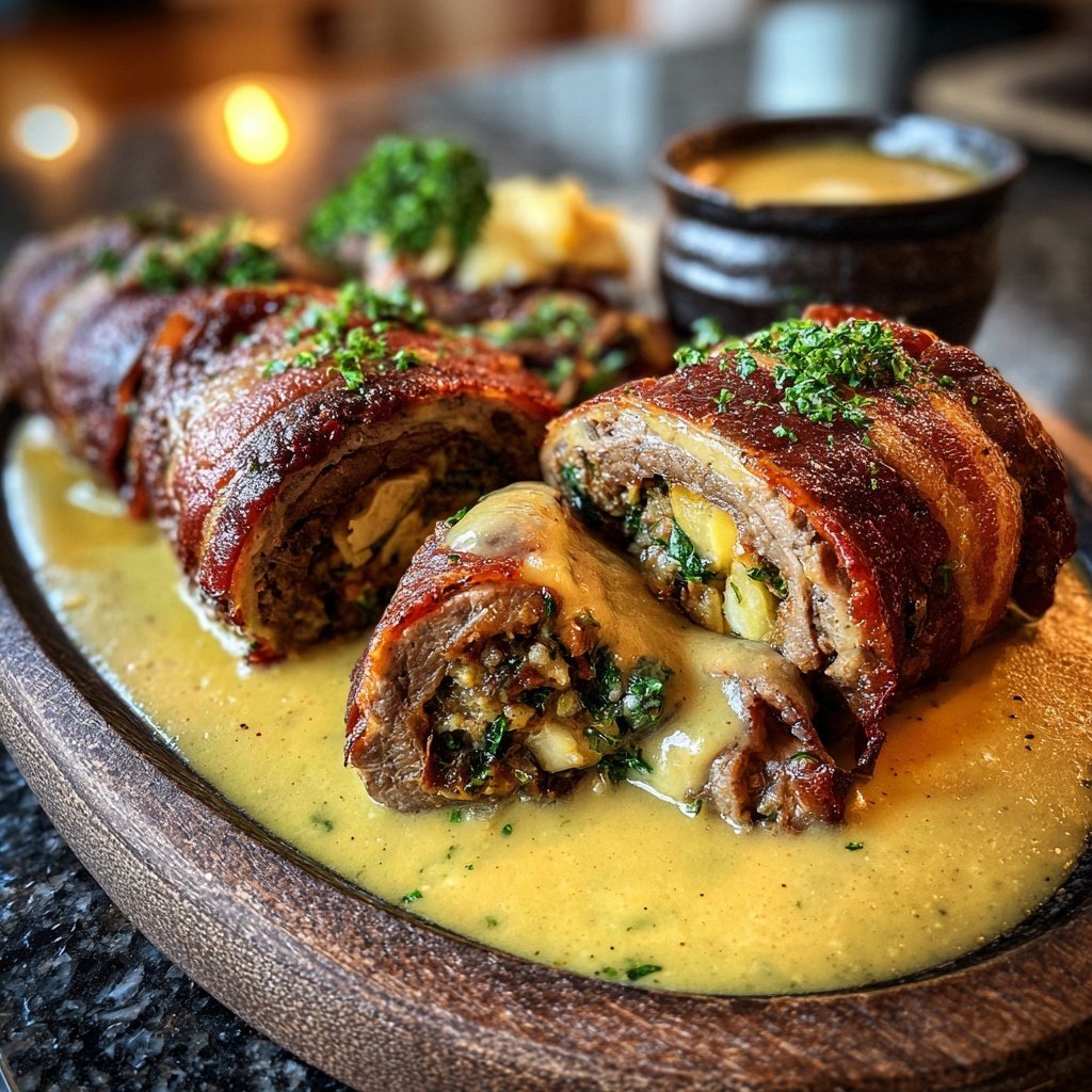 Hausmannskost Rinderrouladen mit Rahmsoße